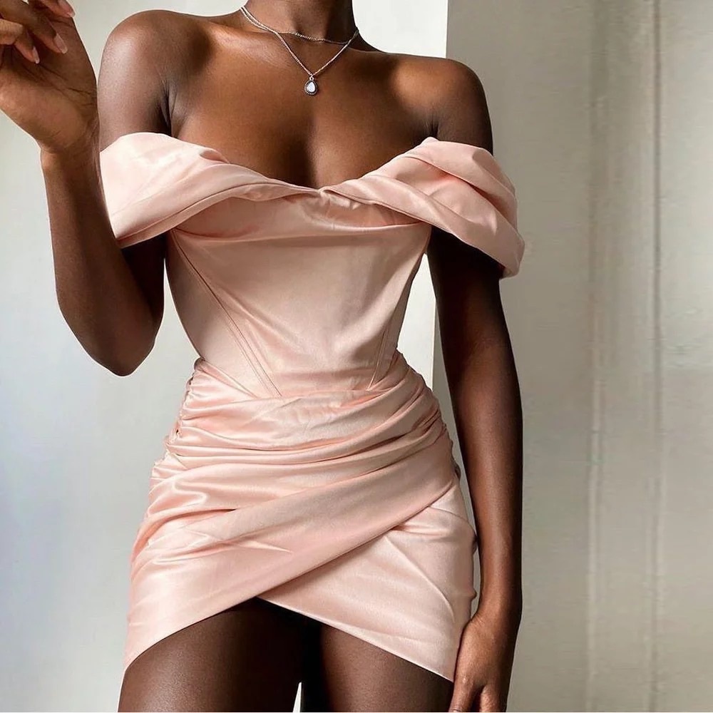 Off Shoulder Mini Dress - Picture 4 of 8